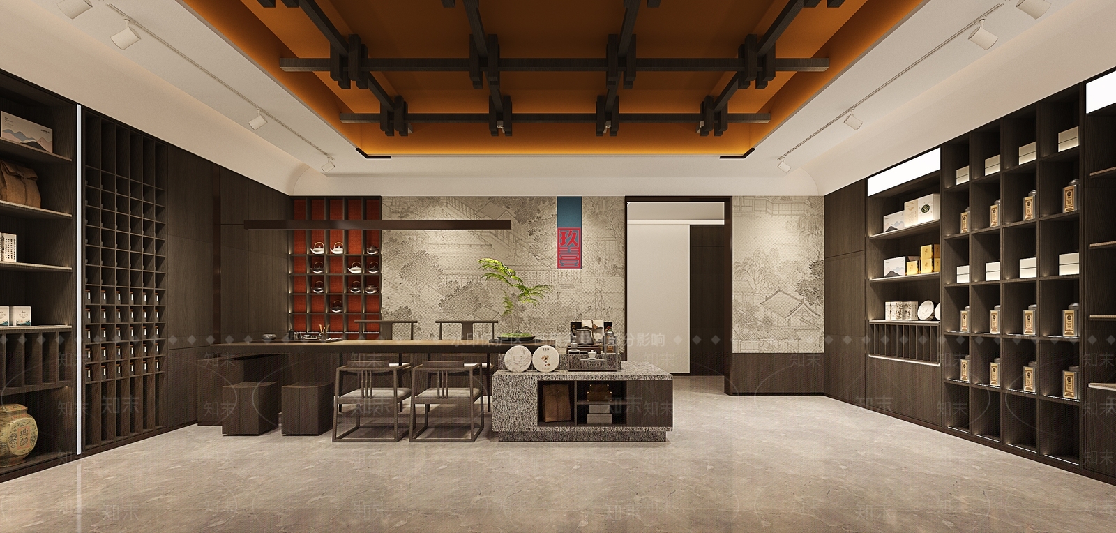 新中式其他展厅3D模型下载【ID:1200620658】
