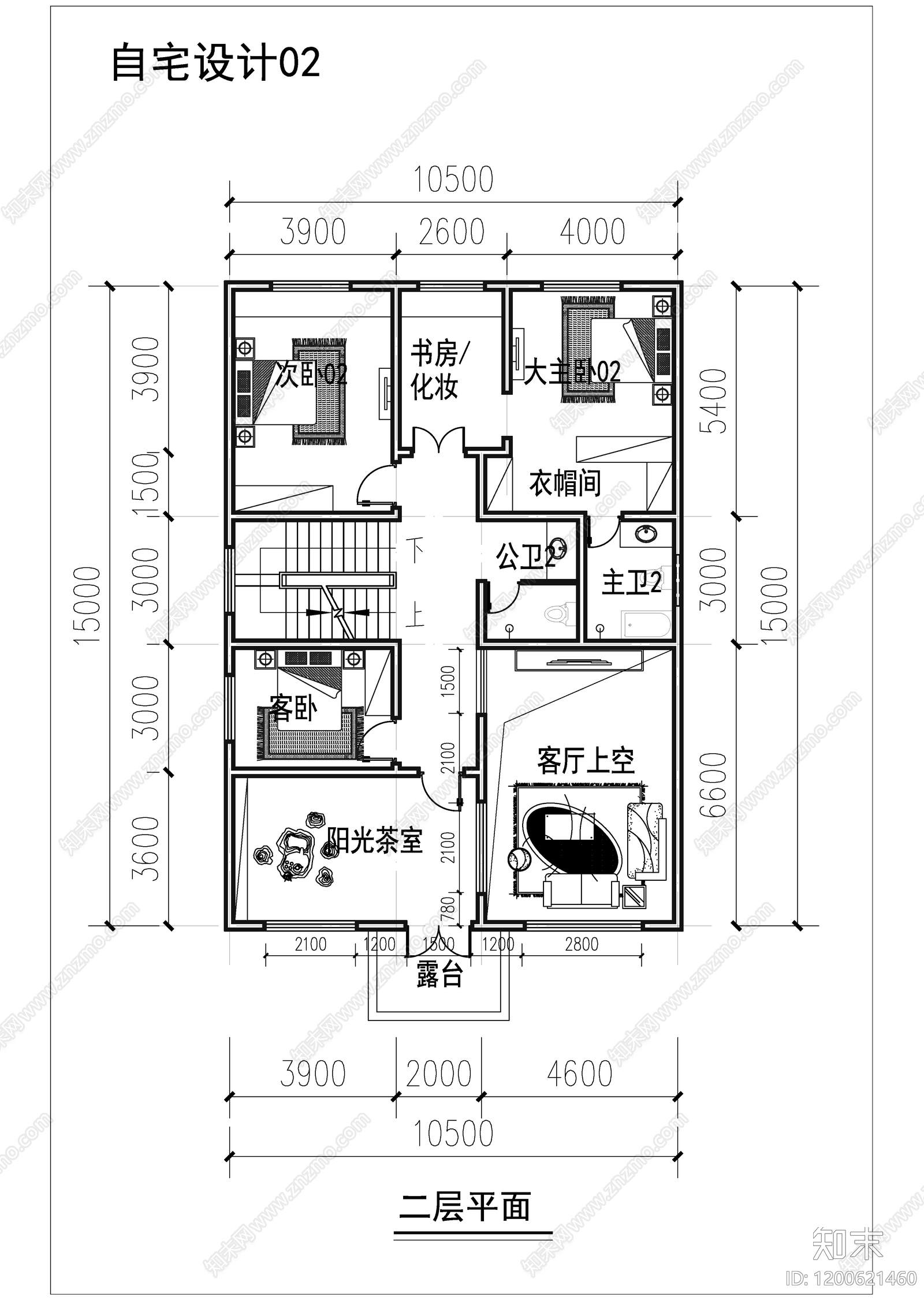 新中式现代别墅建筑施工图下载【ID:1200621460】