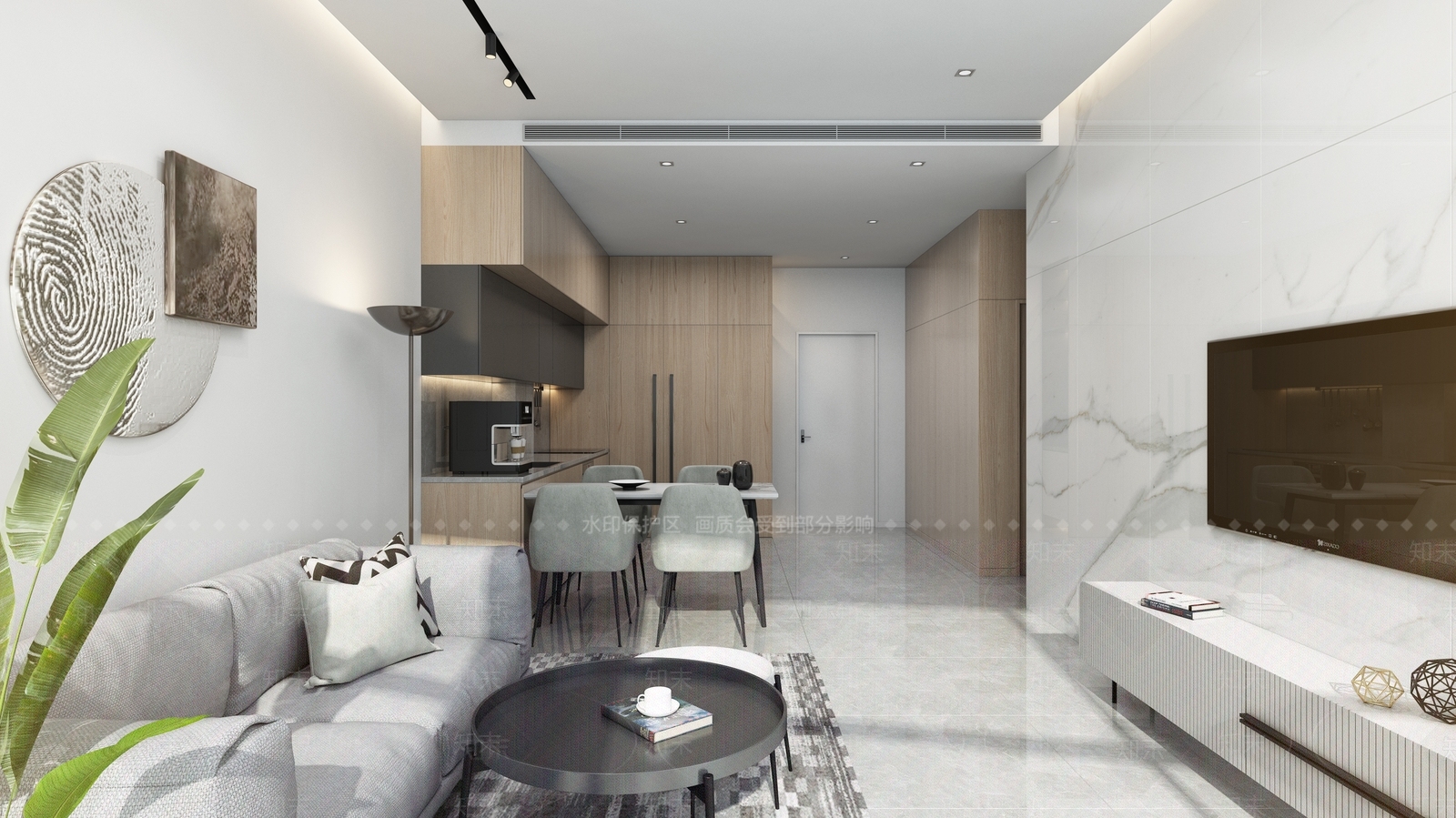 现代客餐厅3D模型下载【ID:1200624495】