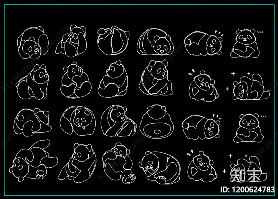 现代简约动物施工图下载【ID:1200624783】