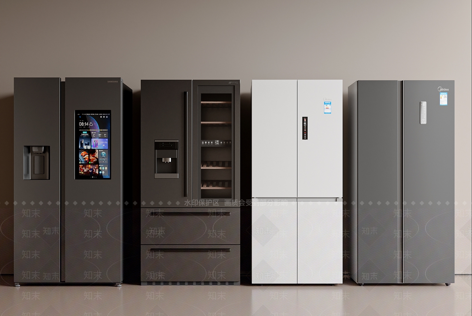 冰箱3D模型下载【ID:1200624930】