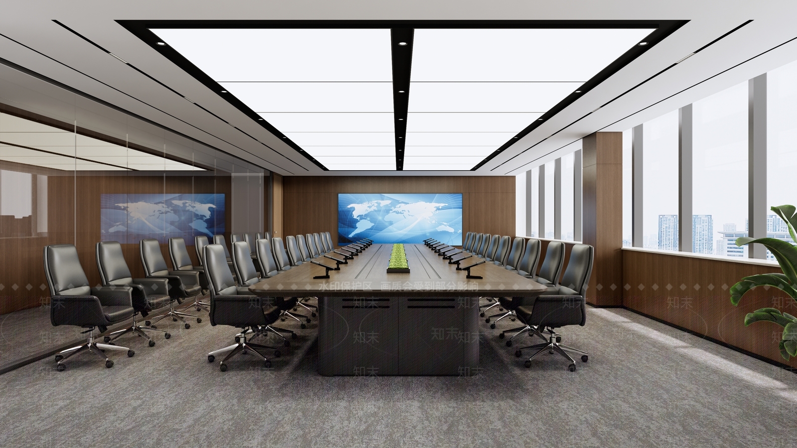 现代会议室SU模型下载【ID:1200625344】