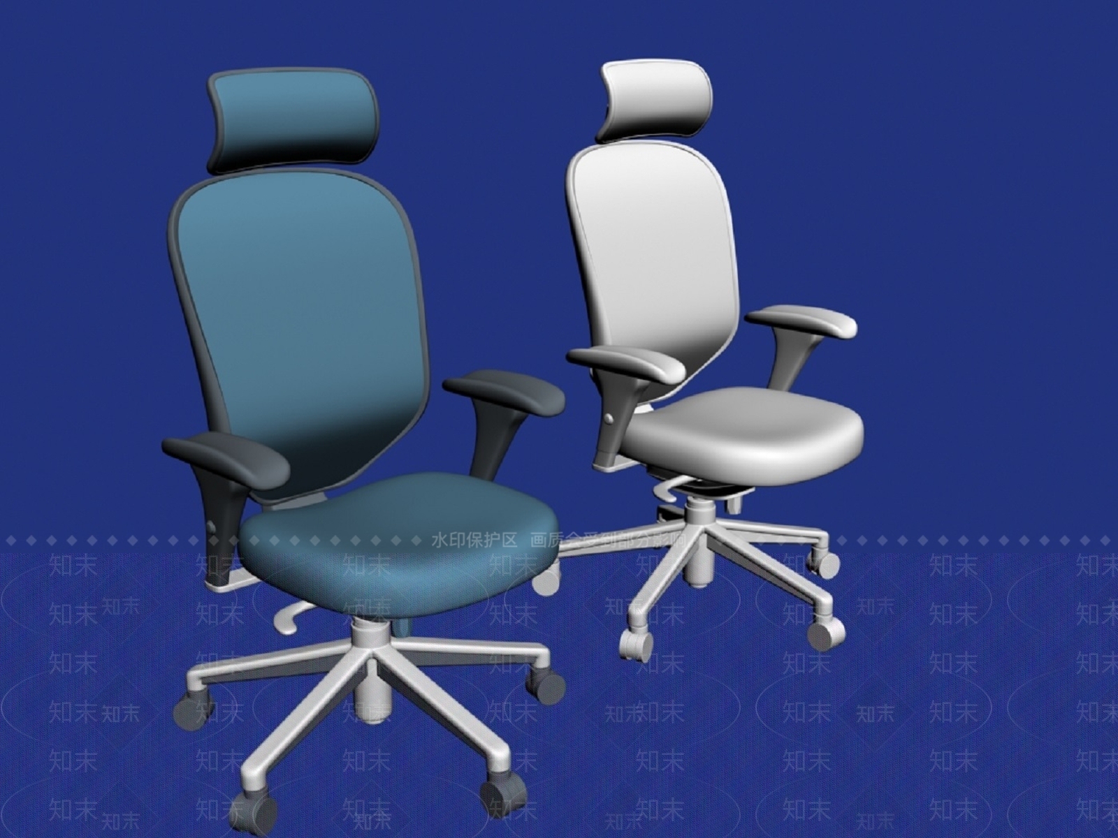 现代轻奢办公椅3D模型下载【ID:1200626048】