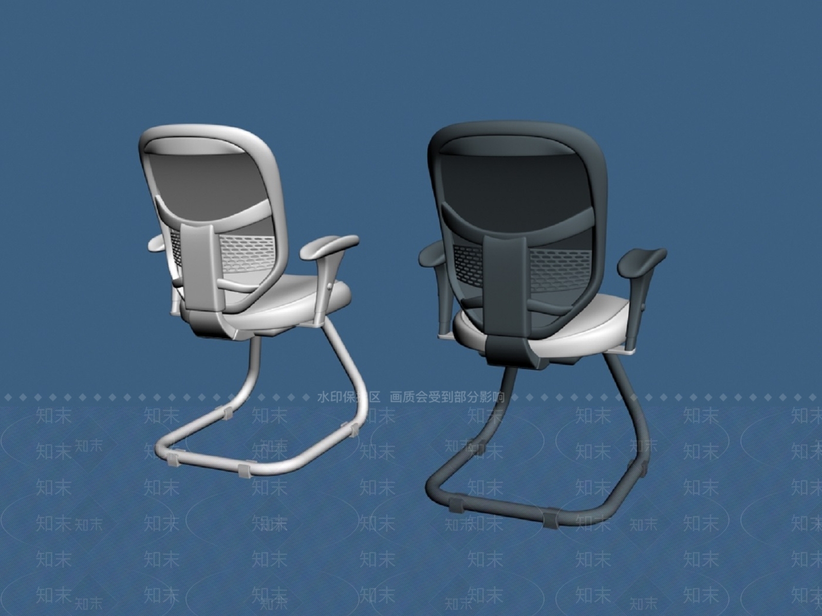 现代轻奢办公椅3D模型下载【ID:1200626372】