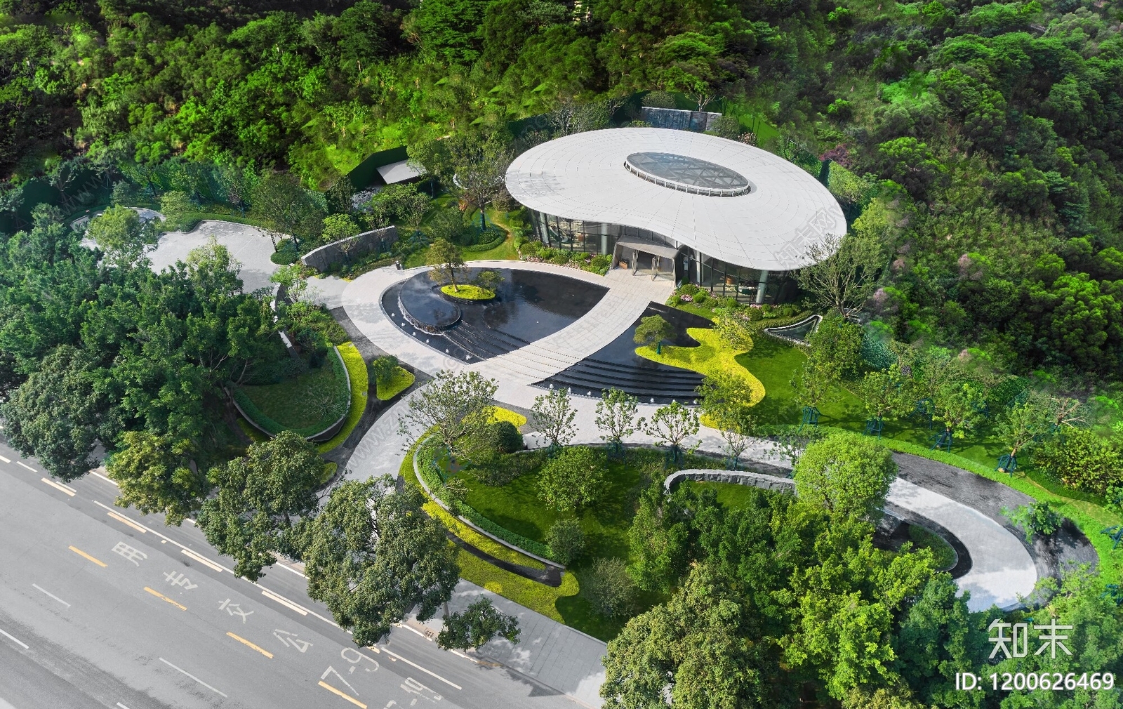 小区中心广场施工图下载【ID:1200626469】