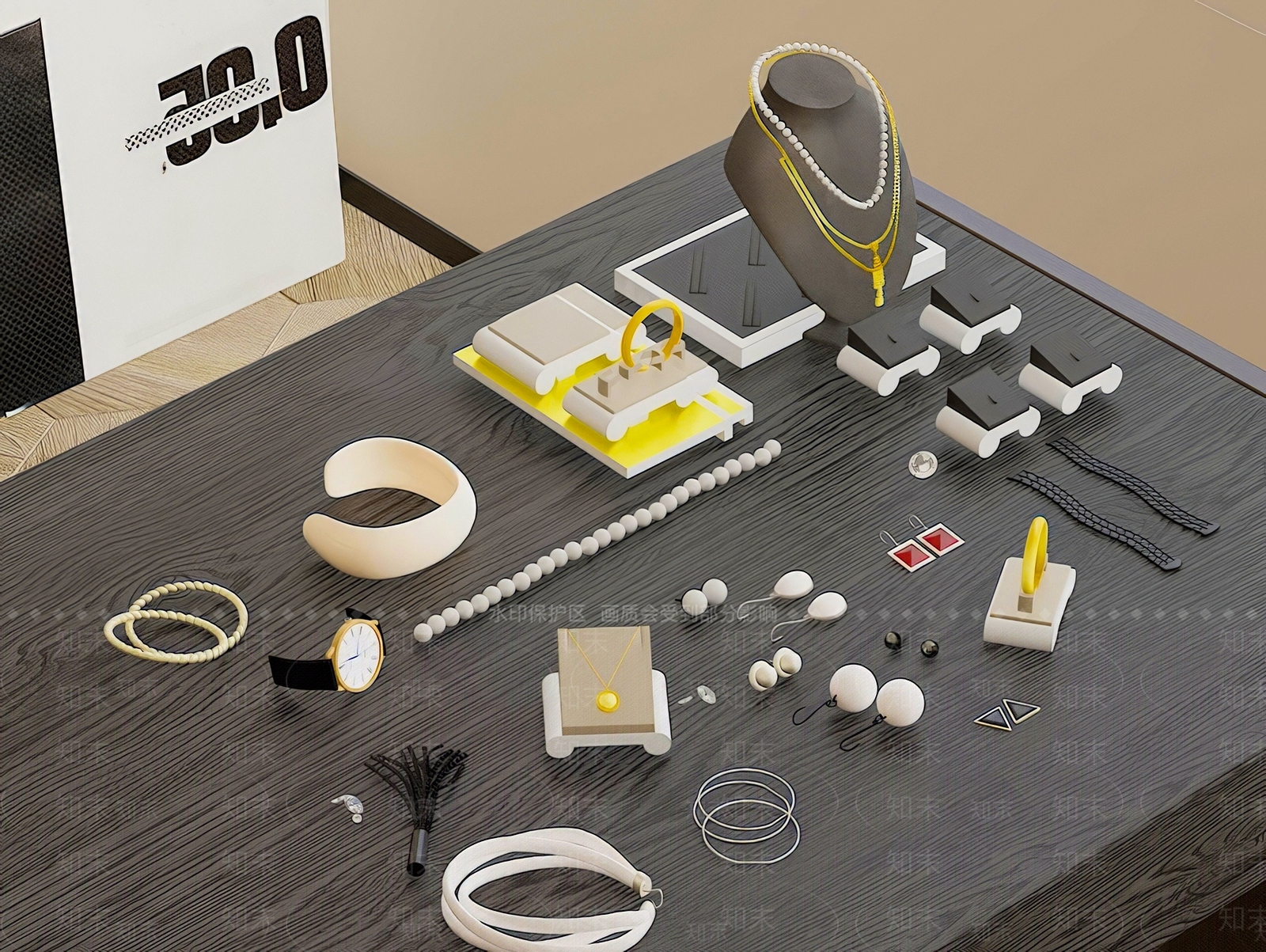 现代珠宝店SU模型下载【ID:1200626533】