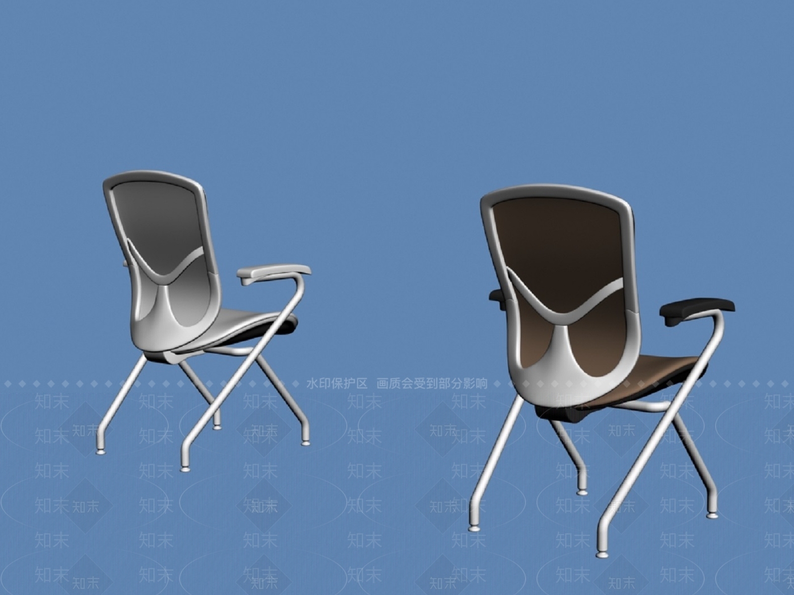 现代轻奢办公椅3D模型下载【ID:1200626691】
