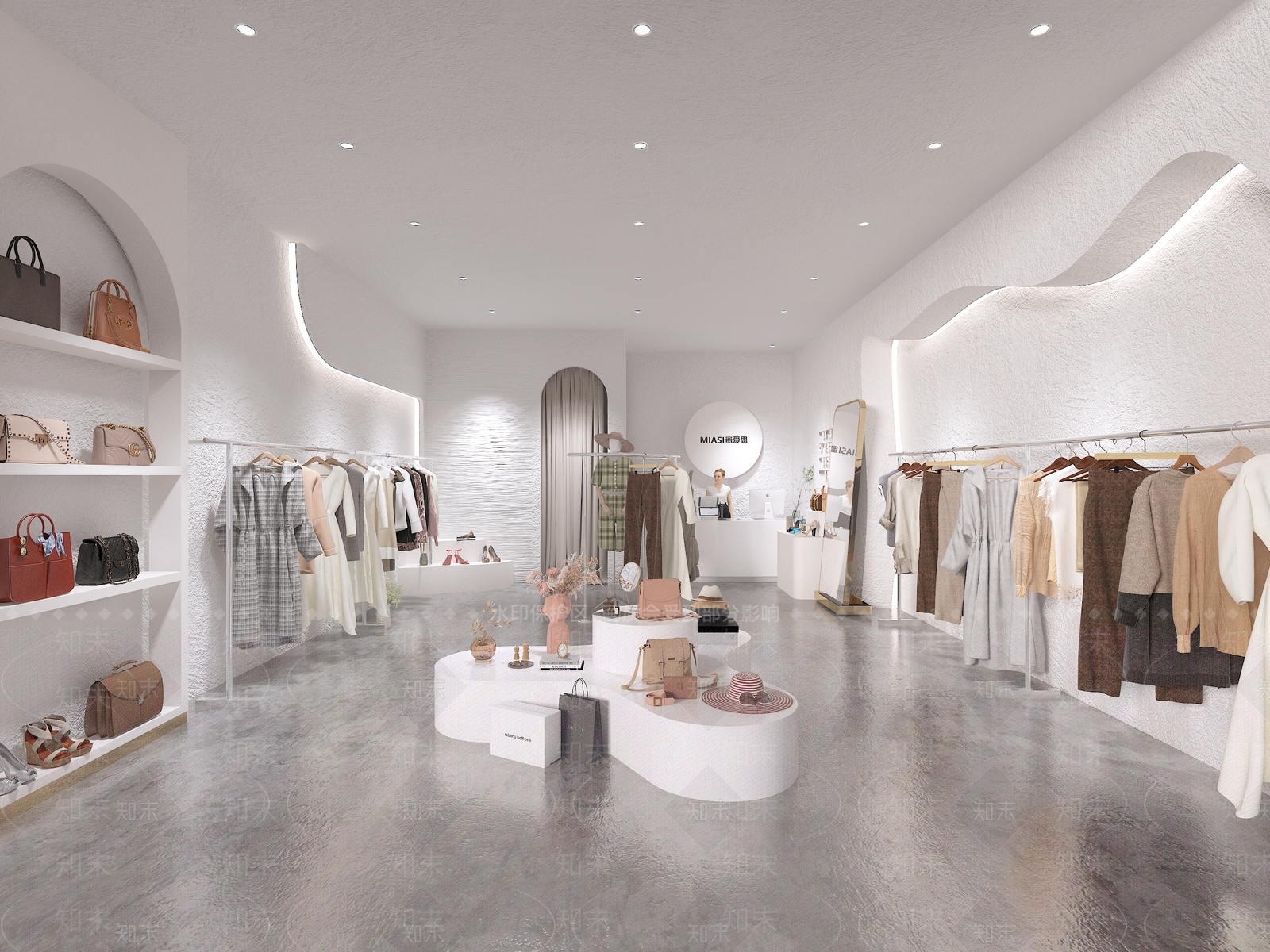 现代服装店3D模型下载【ID:1200628981】