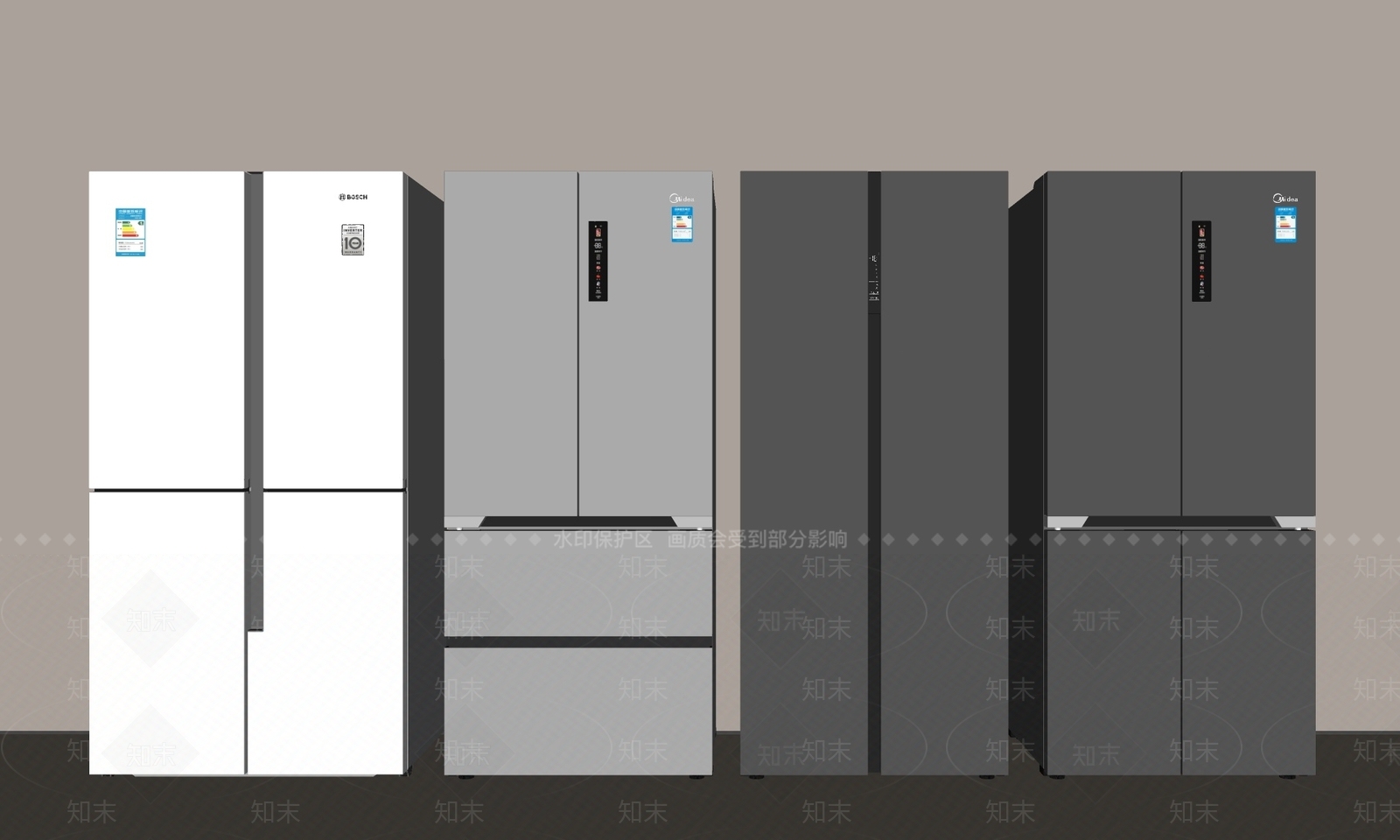 冰箱SU模型下载【ID:1200629240】