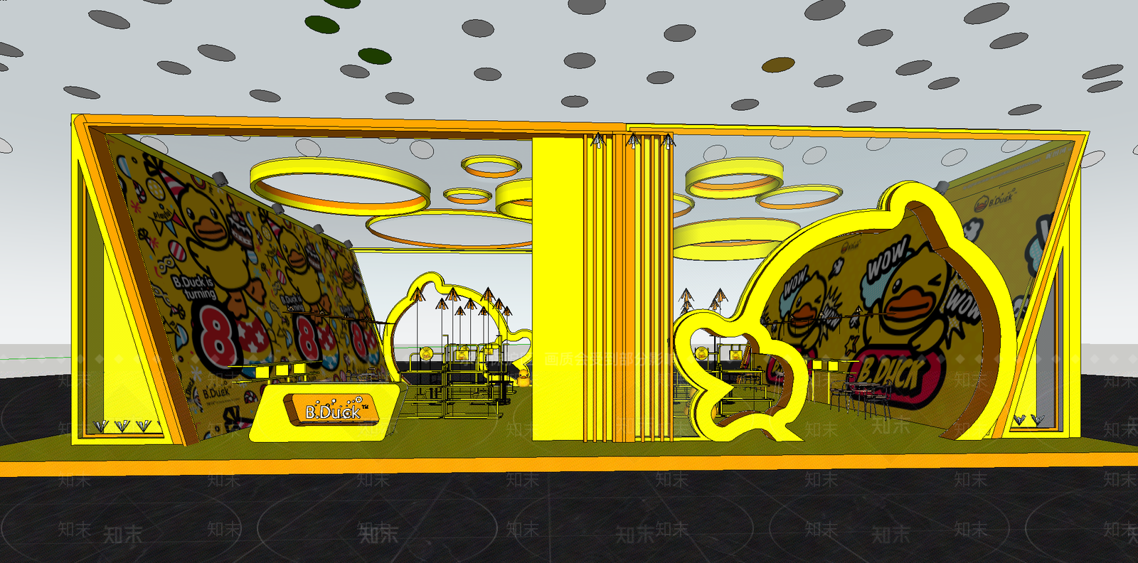 现代极简便利店SU模型下载【ID:1200630593】