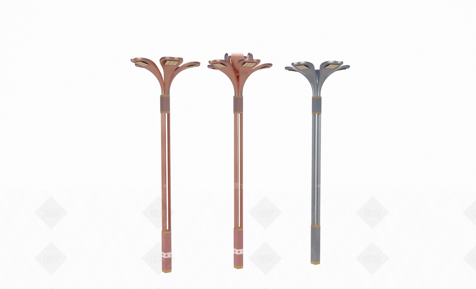 现代景观灯SU模型下载【ID:1200632232】