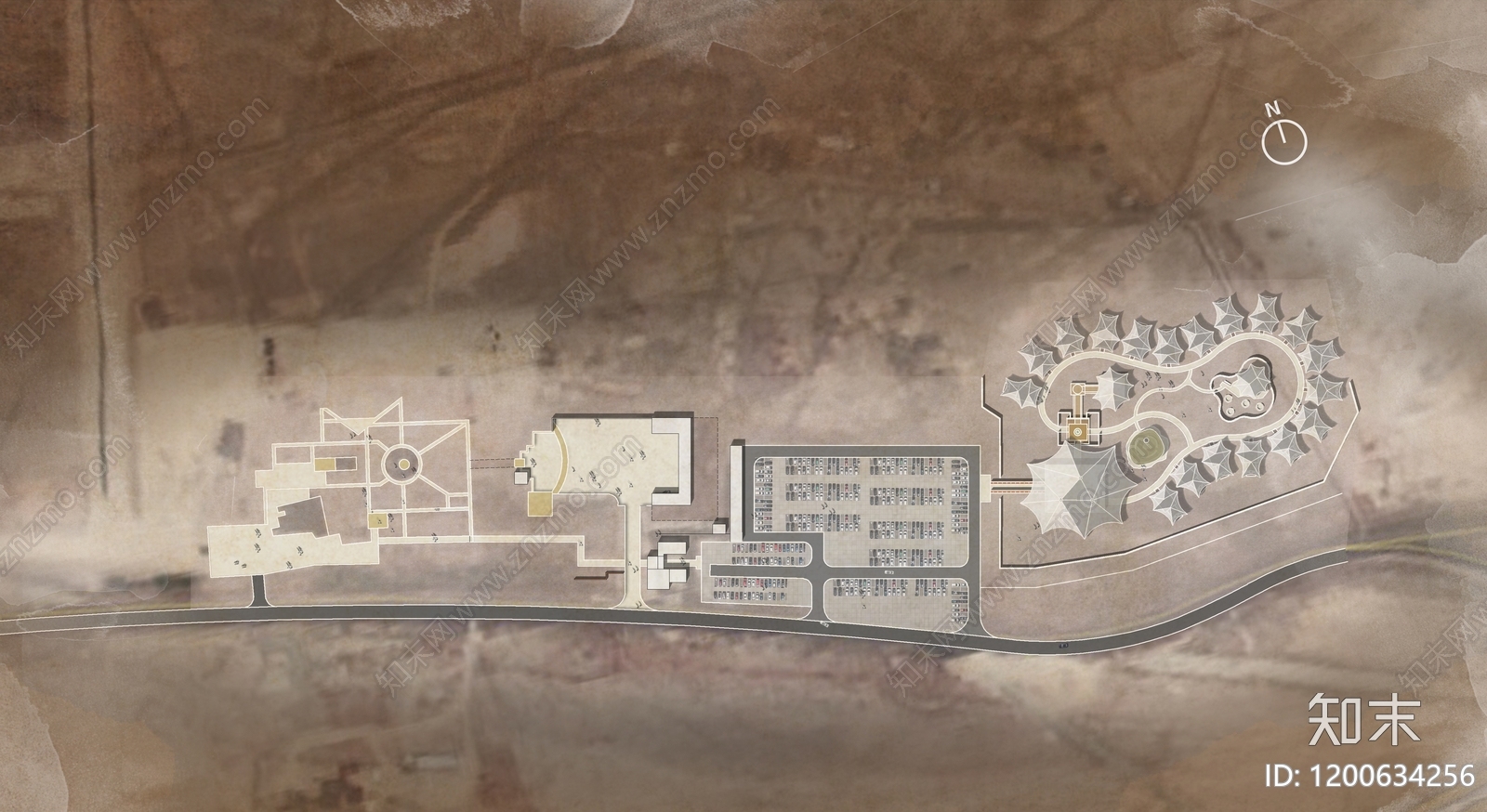 现代度假旅游彩平图下载【ID:1200634256】