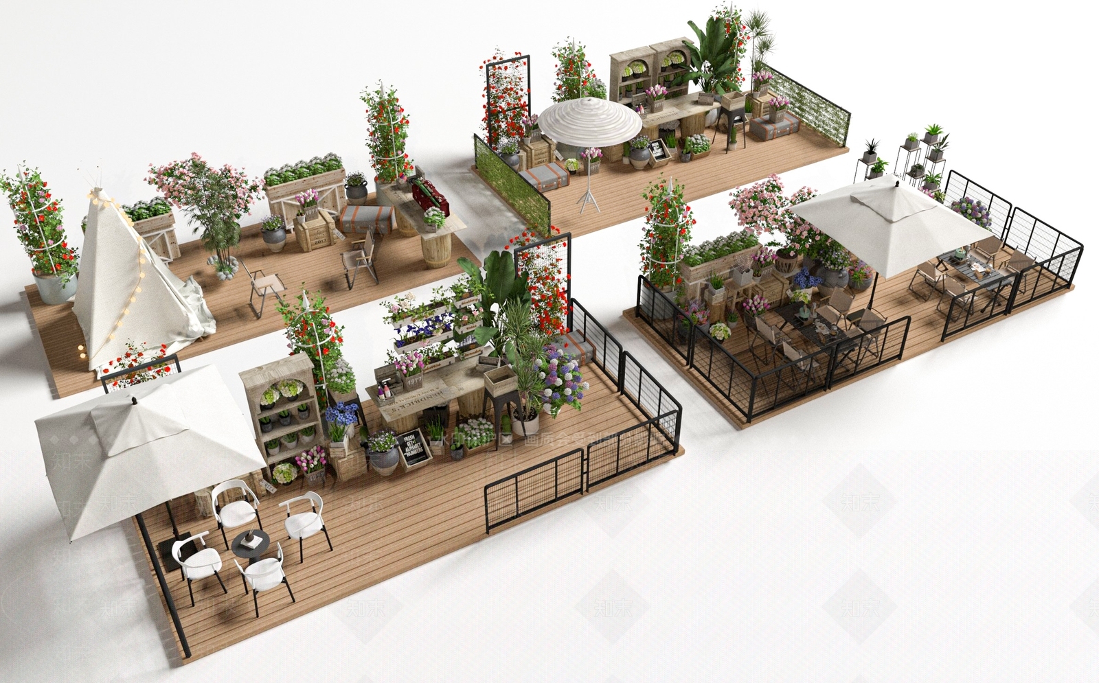 现代其他景观小品SU模型下载【ID:1200651216】