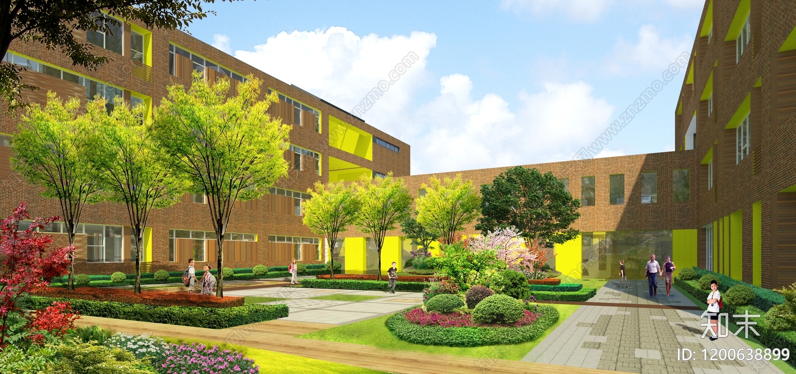 现代中小学景观下载【ID:1200638899】