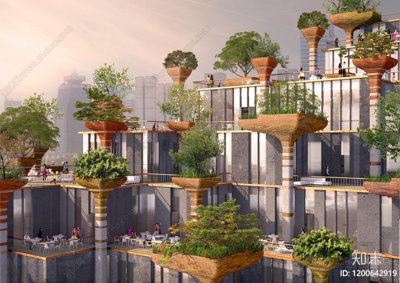 现代商业综合体建筑下载【ID:1200642919】