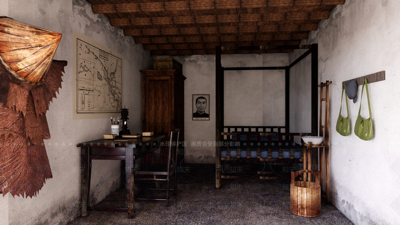 新中式中式博物馆SU模型下载【ID:1200645078】