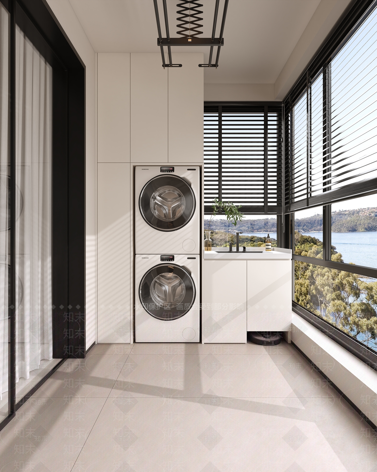 现代阳台3D模型下载【ID:1200646182】