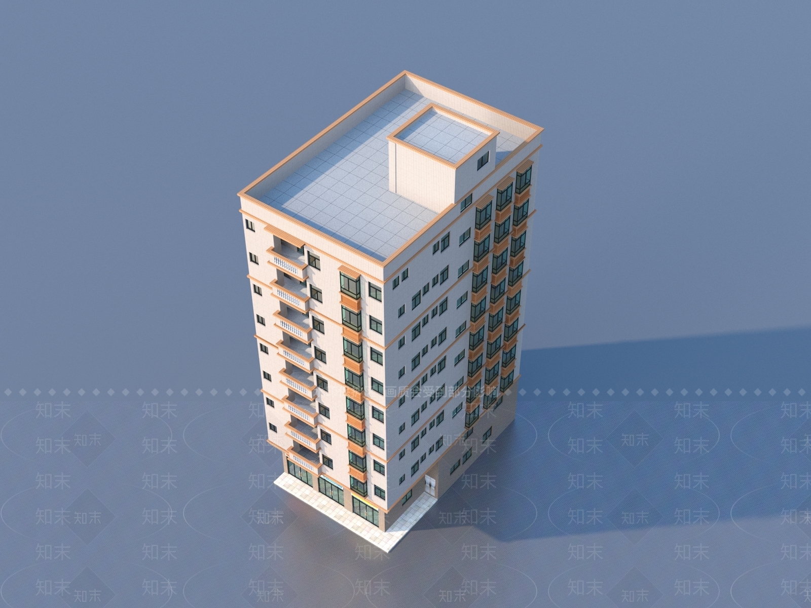 现代其他住宅外观3D模型下载【ID:1200648405】