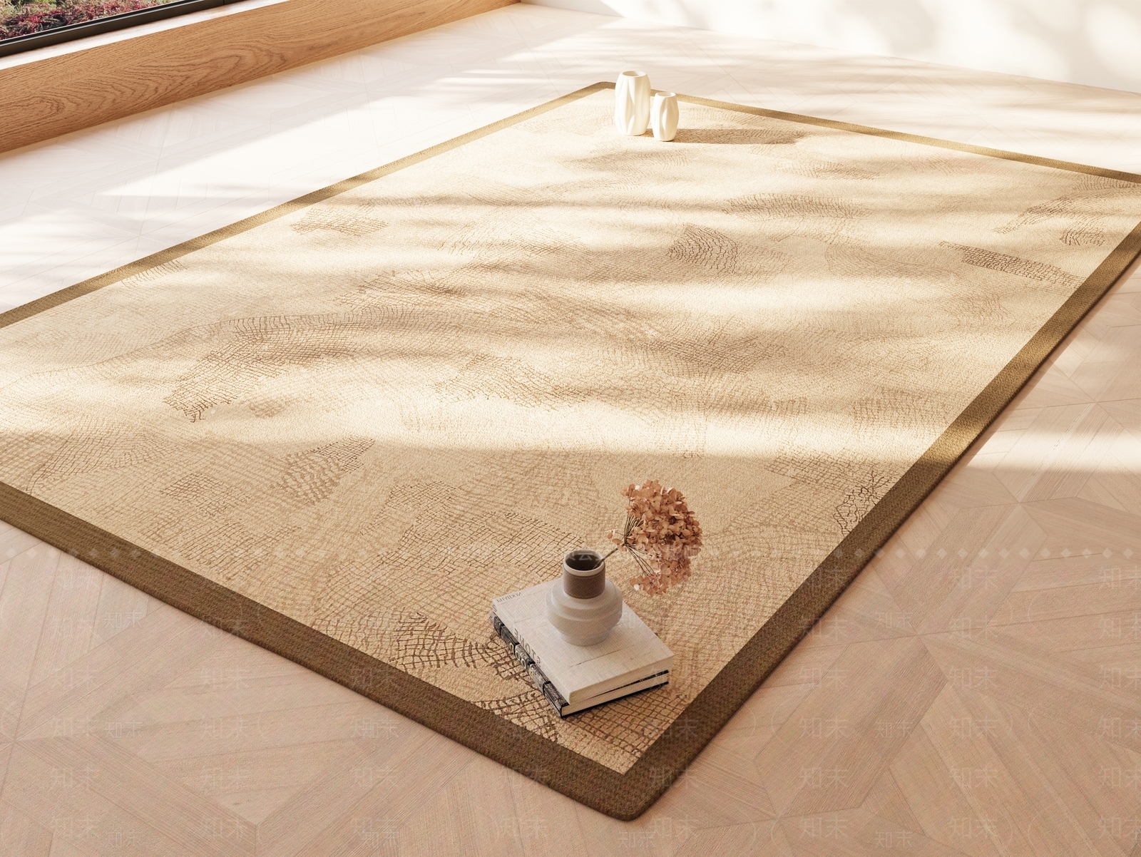 侘寂禅意地毯3D模型下载【ID:1200649706】