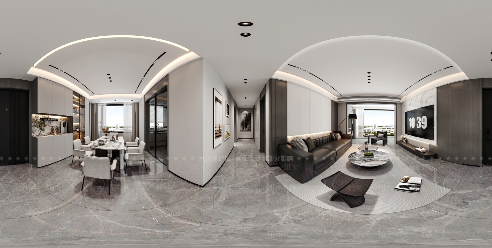现代客餐厅3D模型下载【ID:1200652024】