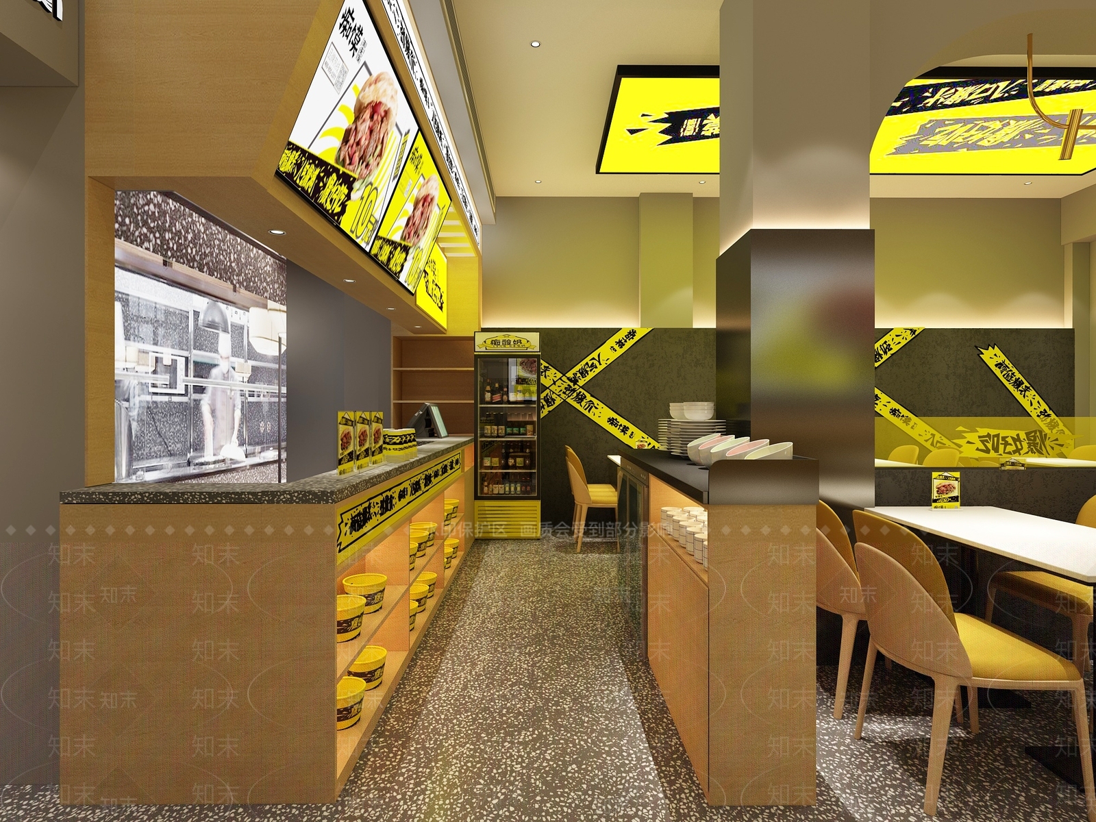 现代快餐店3D模型下载【ID:1200654573】