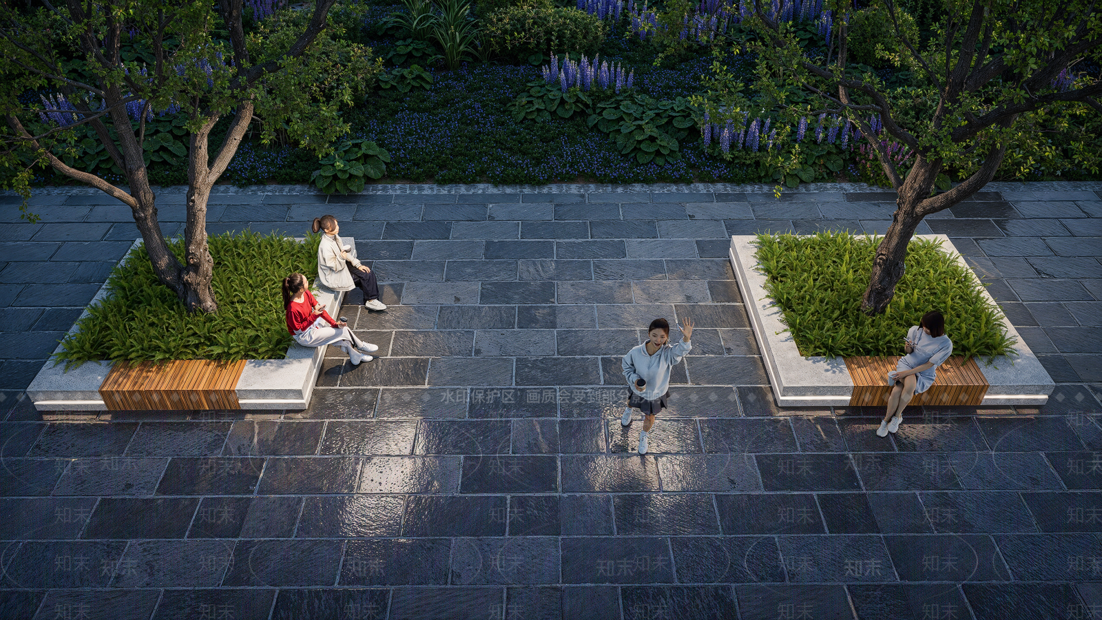 现代新中式其他景观小品SU模型下载【ID:1200655720】