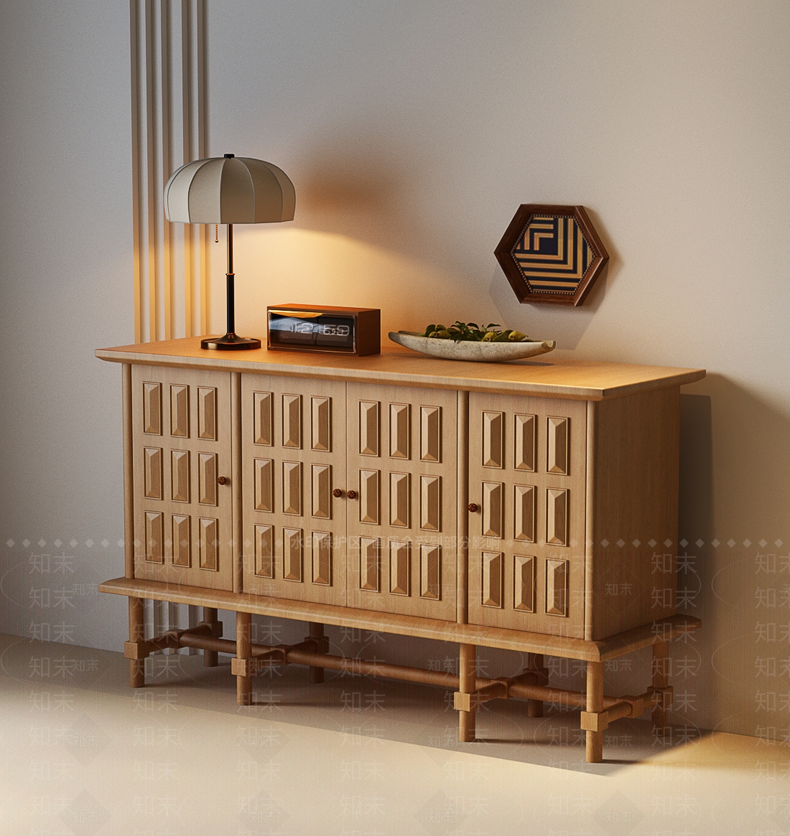 法式美式斗柜3D模型下载【ID:1200656830】