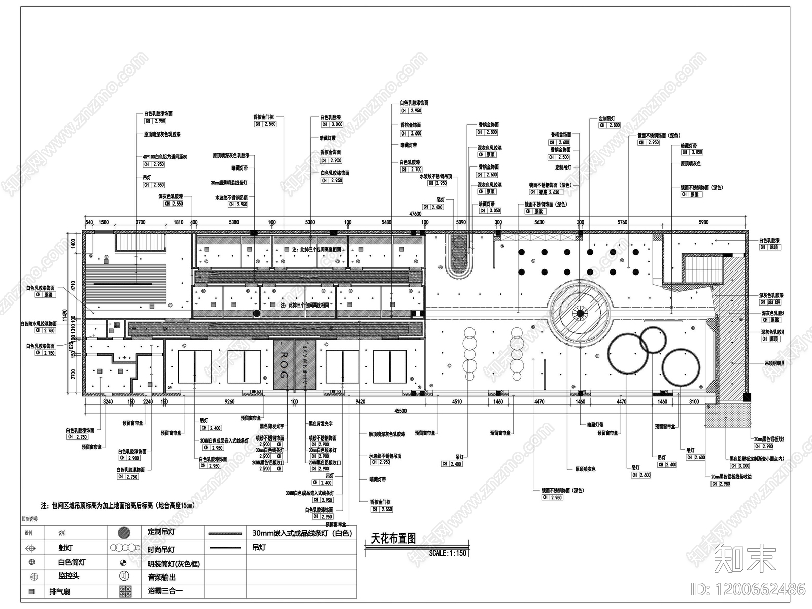 现代网吧cad施工图下载【ID:1200662486】