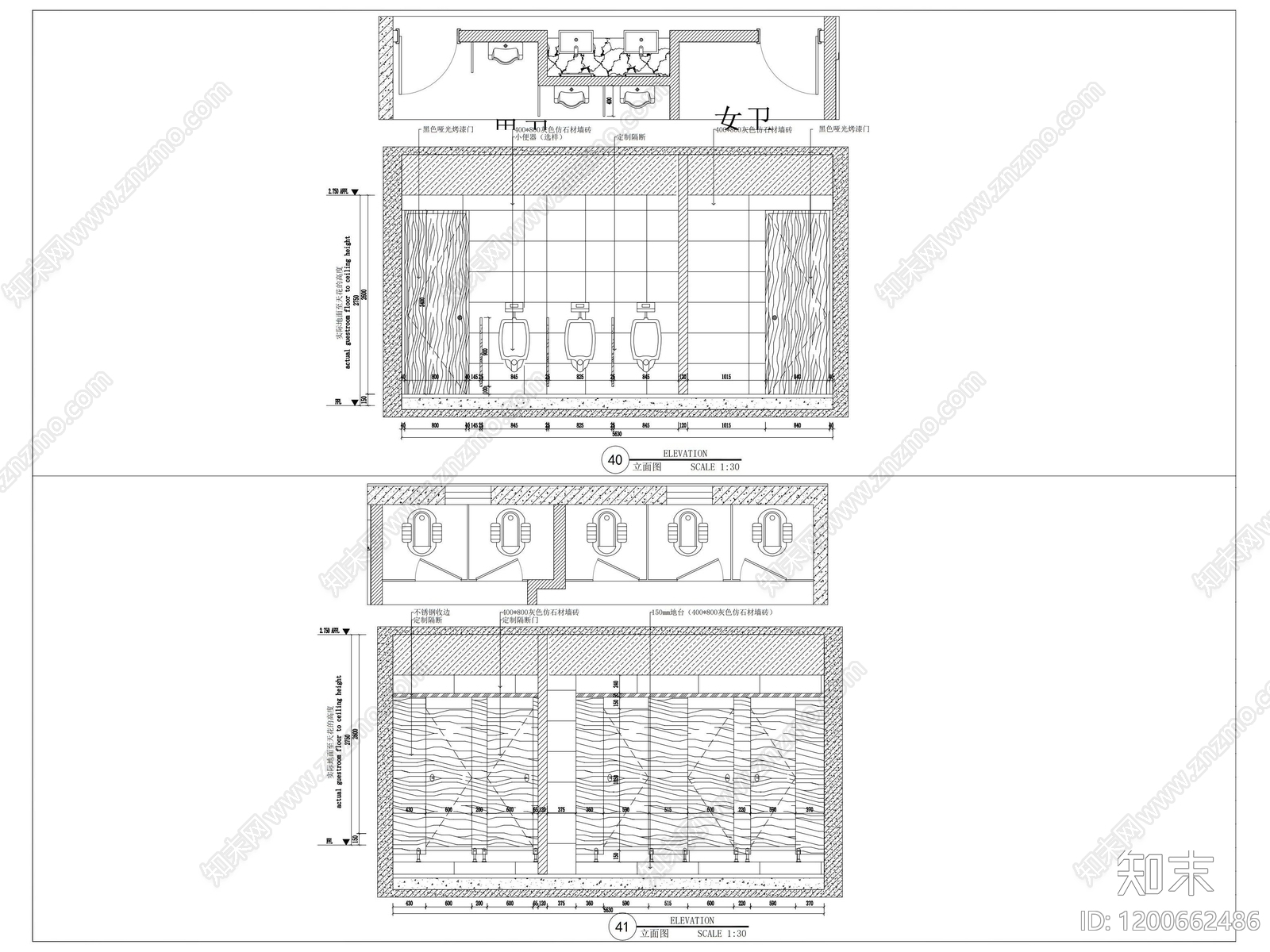 现代网吧cad施工图下载【ID:1200662486】