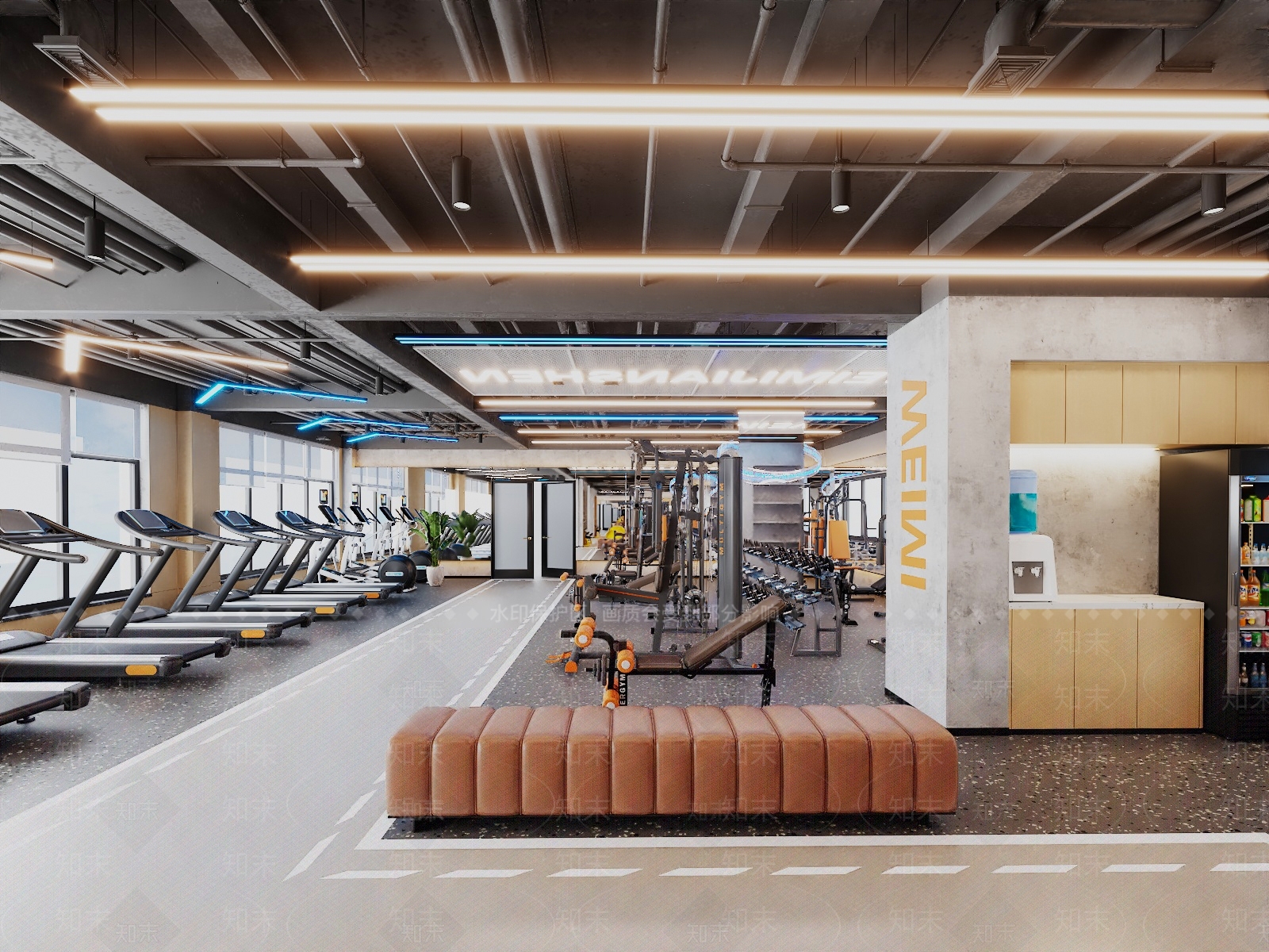 工业健身房3D模型下载【ID:1200664616】