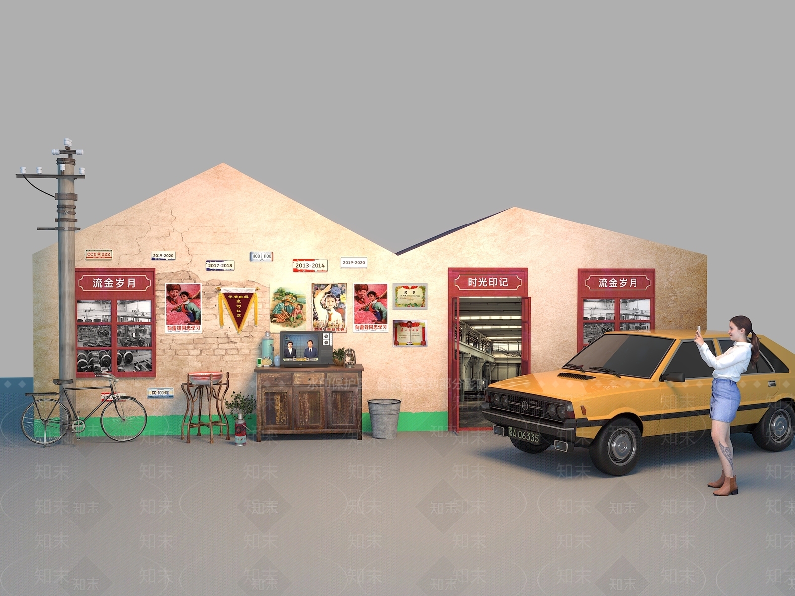 复古其他美陈3D模型下载【ID:1200667178】