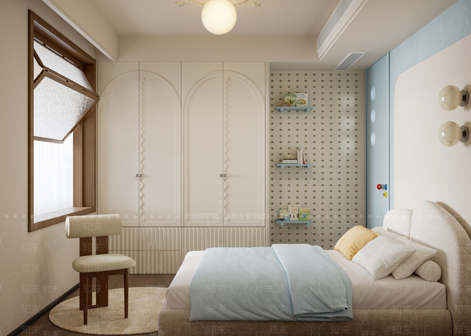 现代女孩房3D模型下载【ID:1200668357】