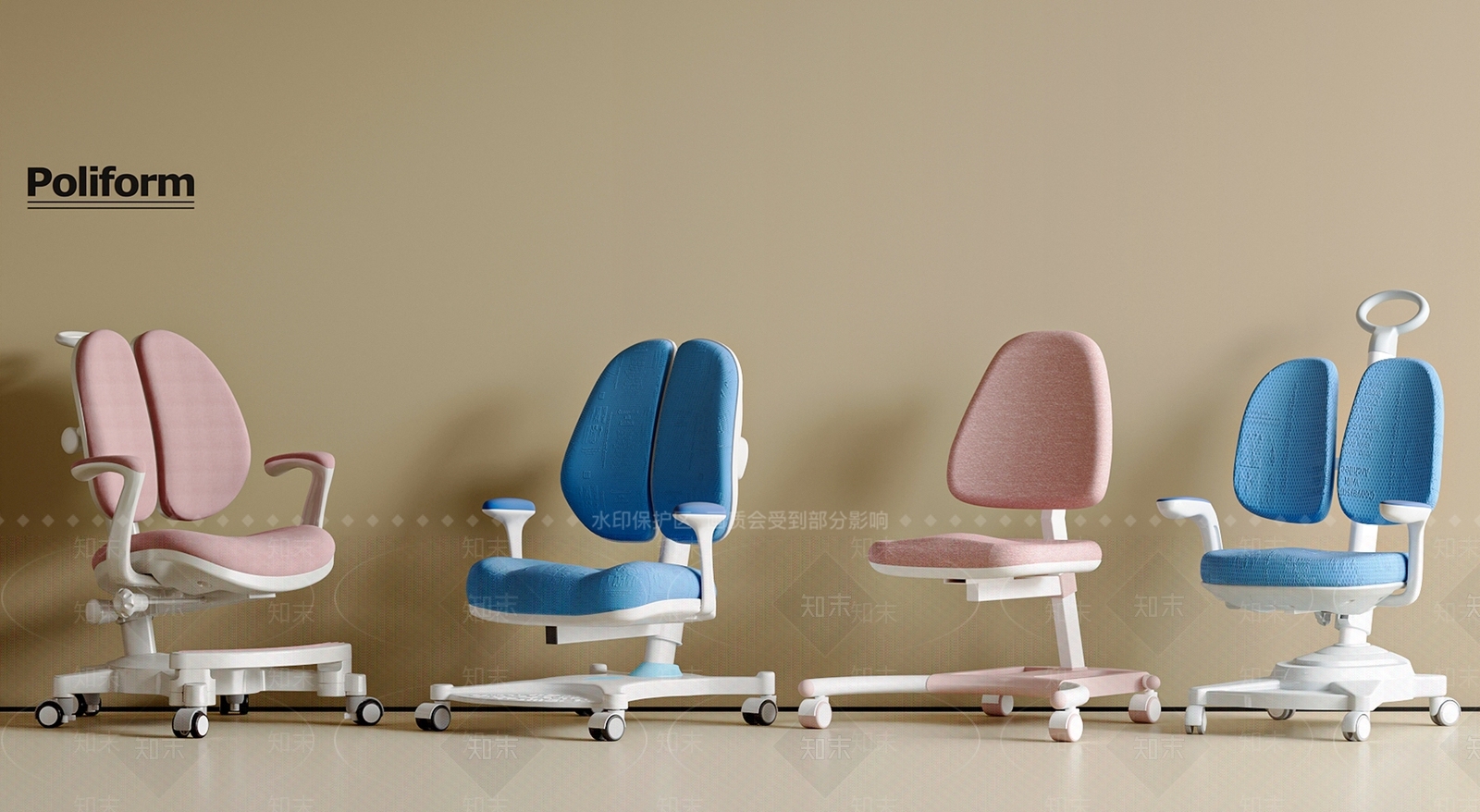 现代儿童椅3D模型下载【ID:1200670682】