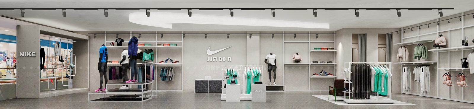 现代服装店3D模型下载【ID:1200671773】
