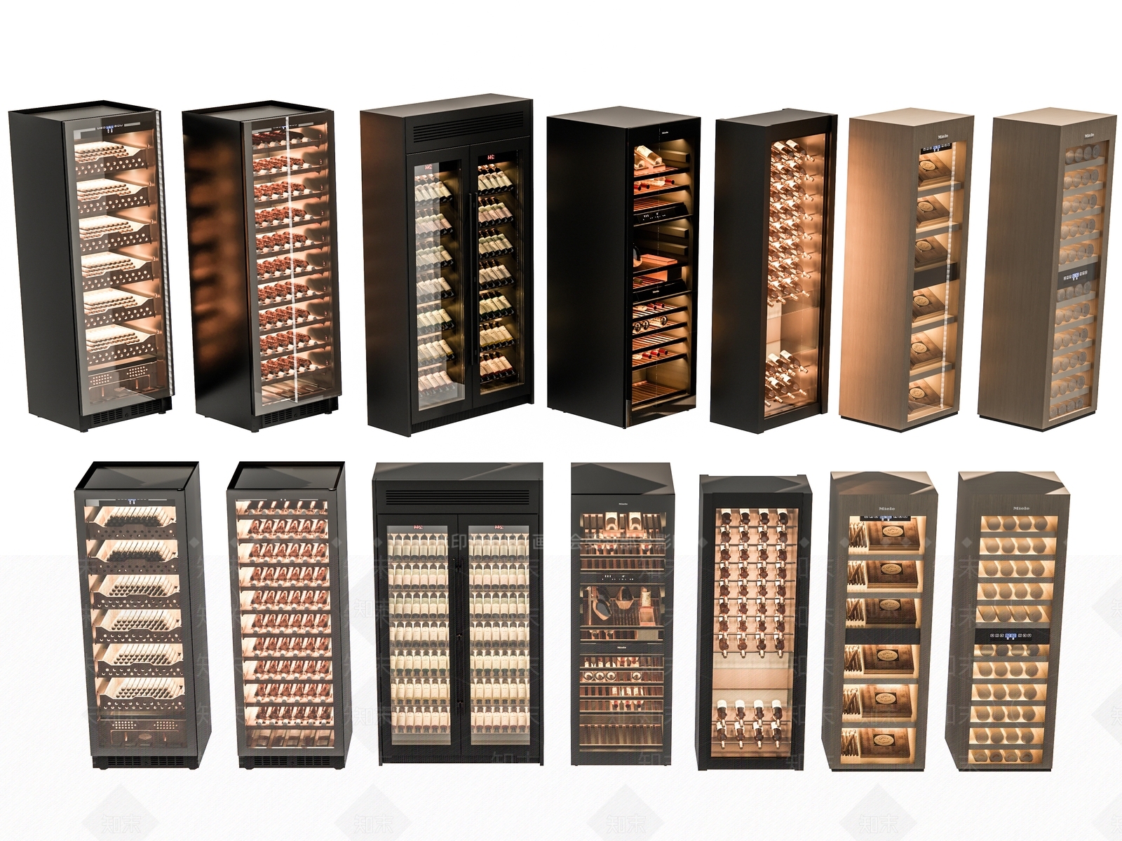 现代欧式酒柜SU模型下载【ID:1200672336】