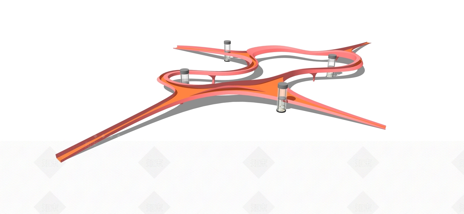 现代天桥SU模型下载【ID:1200680261】