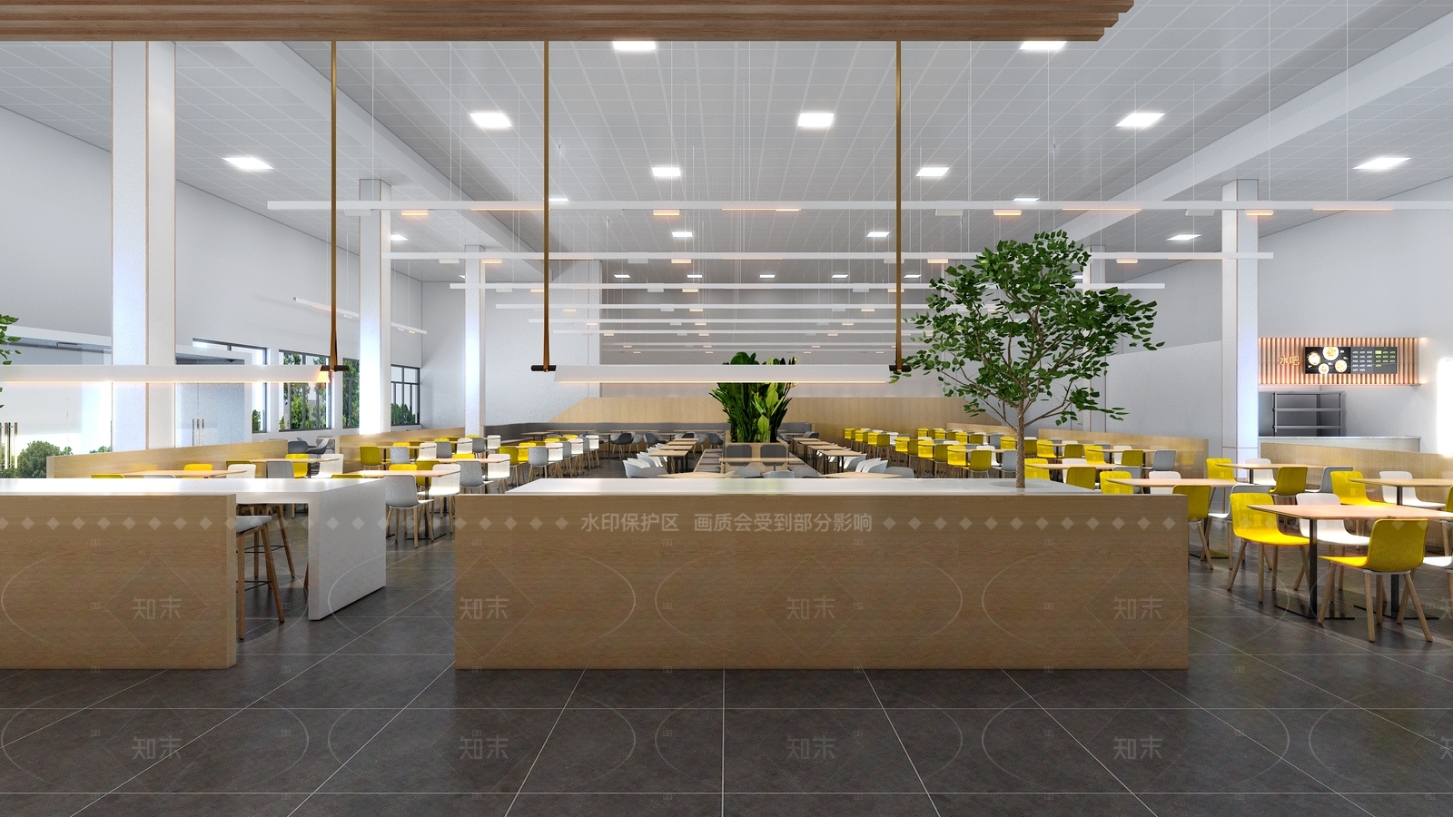 现代自助餐厅3D模型下载【ID:1215185886】