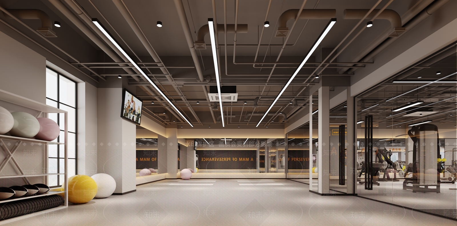 现代健身房3D模型下载【ID:1200684940】