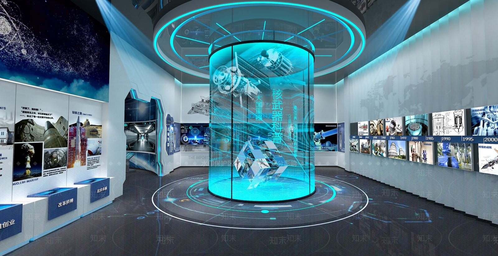 现代科技展厅3D模型下载【ID:1200685667】