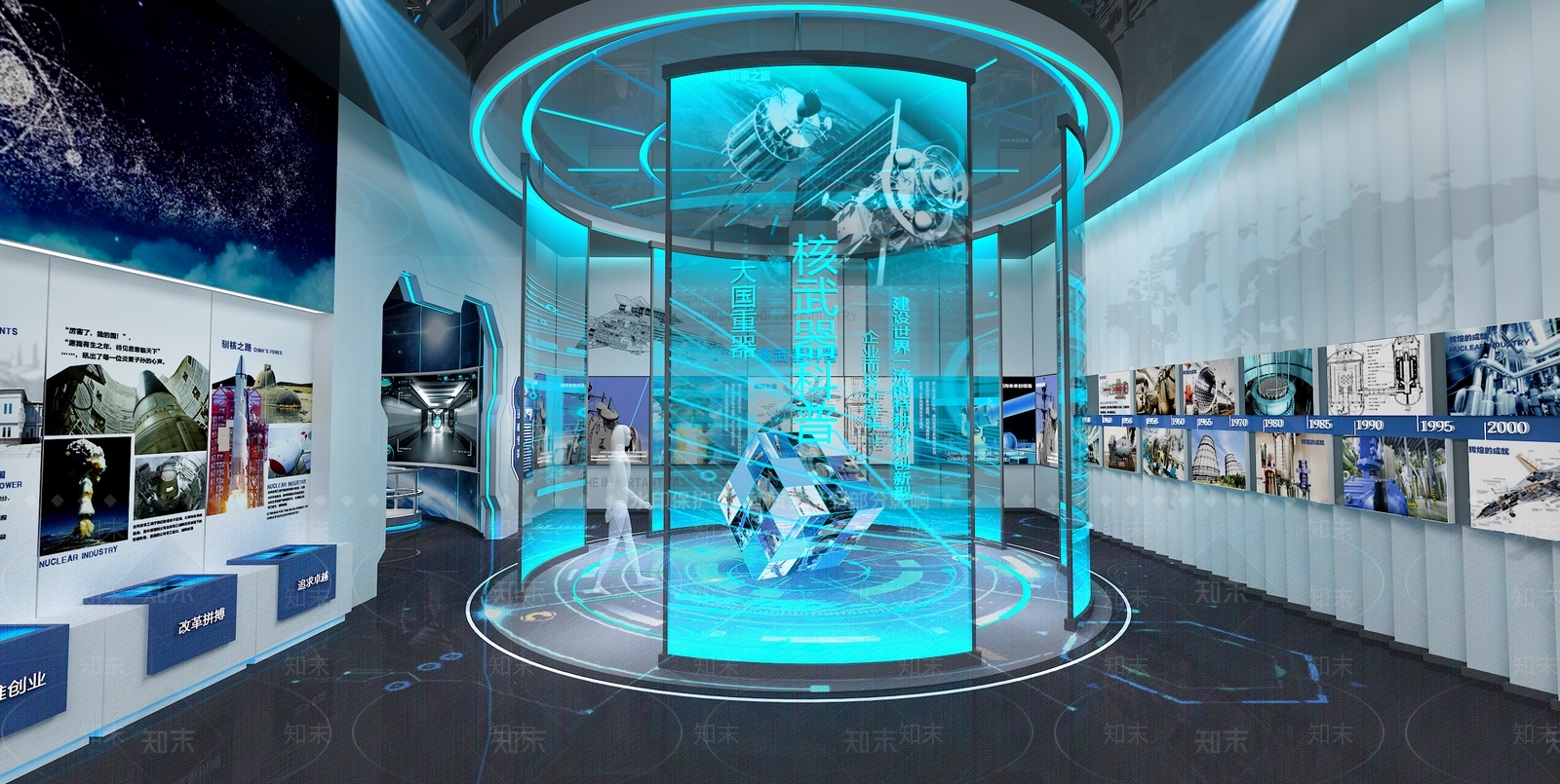 现代科技展厅3D模型下载【ID:1200685667】