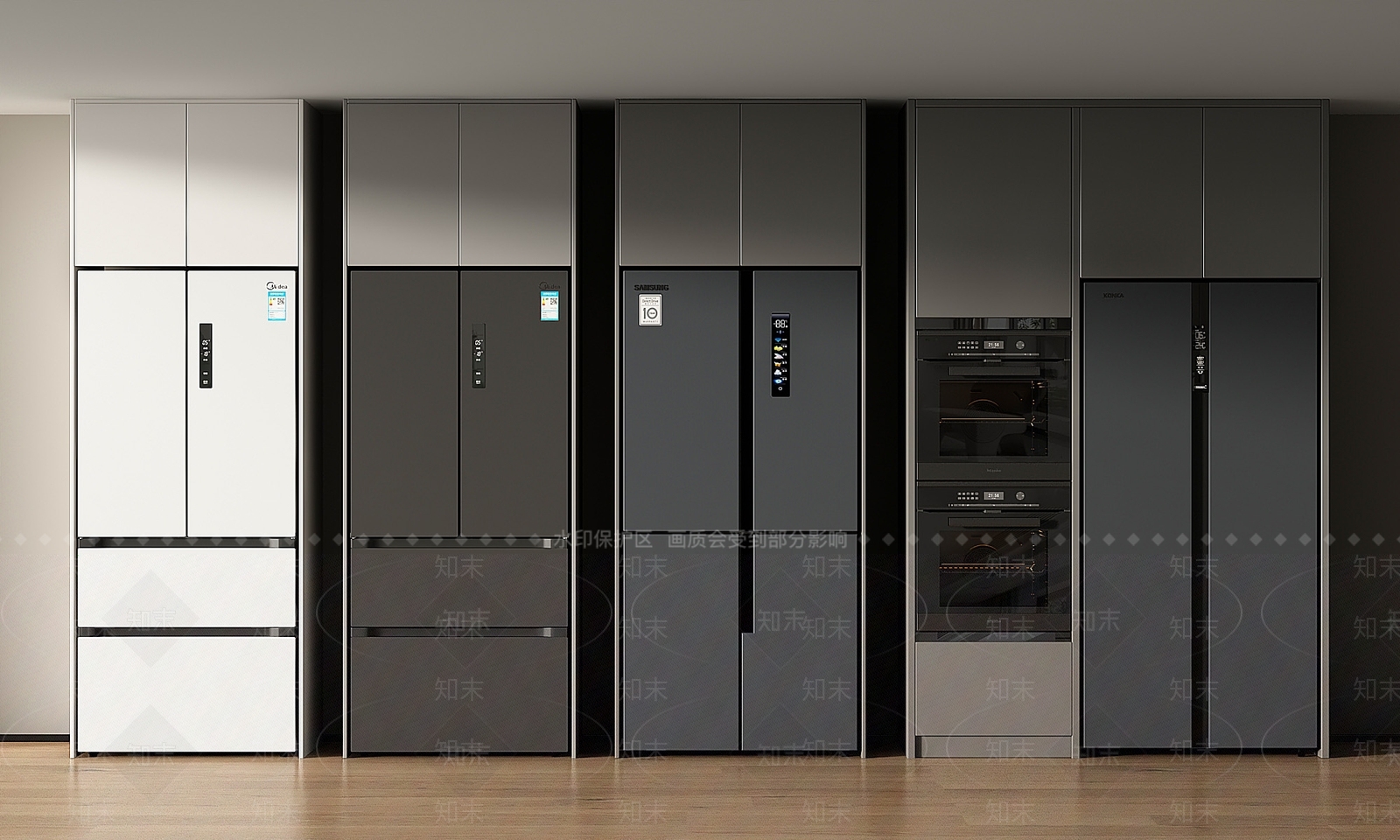 冰箱SU模型下载【ID:1200685815】