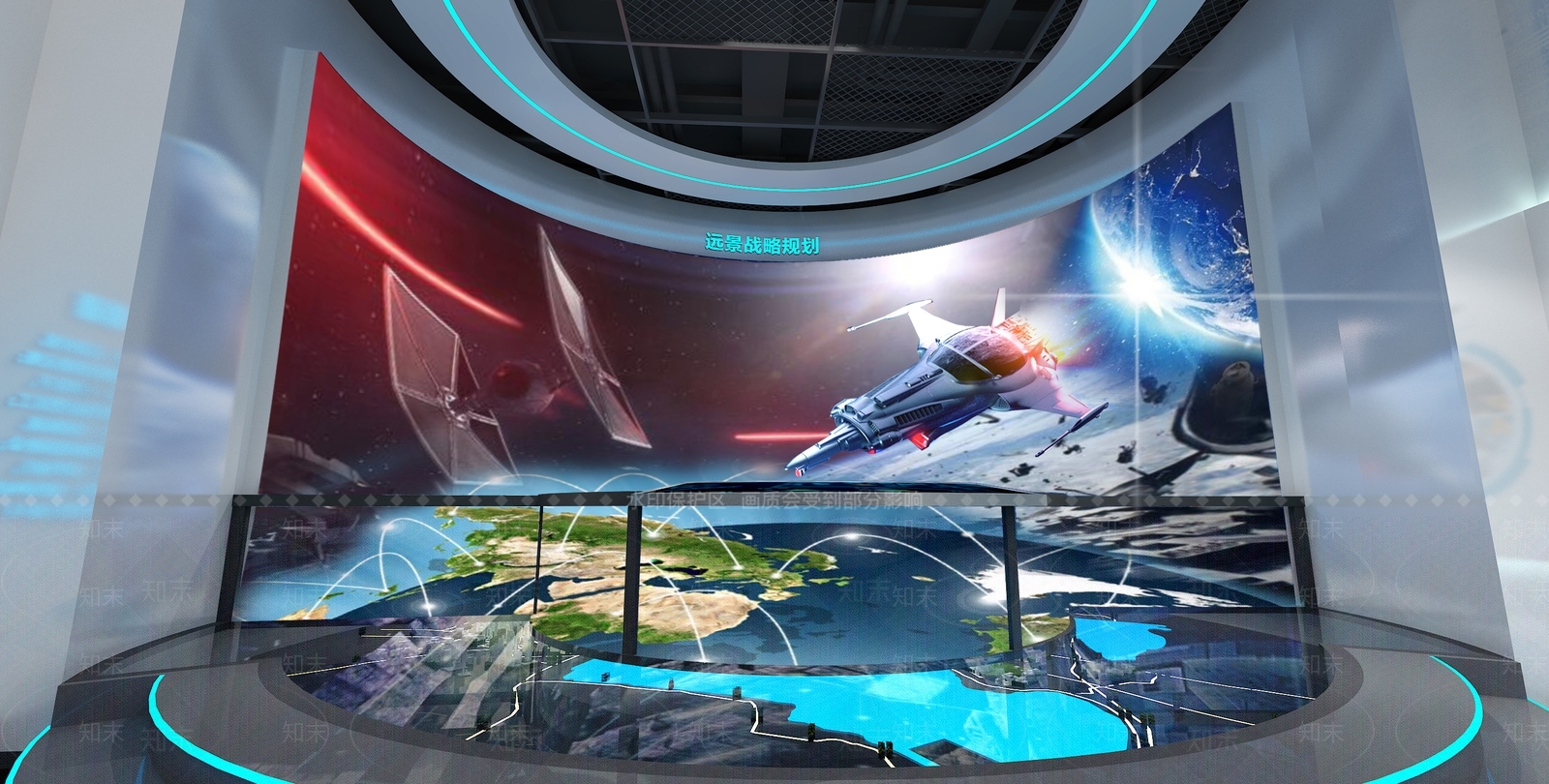 现代科技展厅3D模型下载【ID:1200685938】
