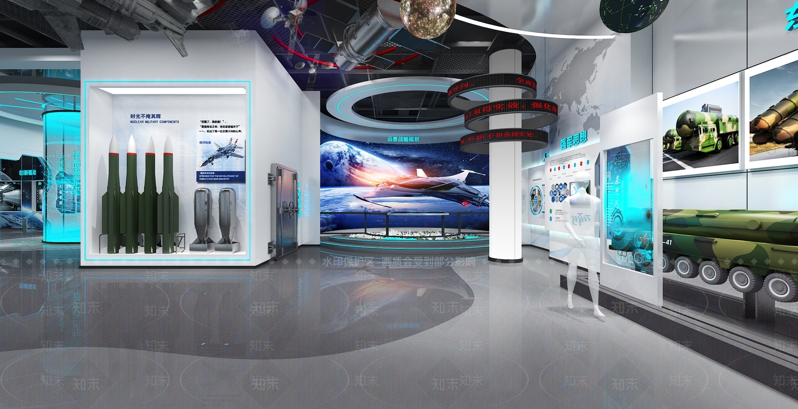 现代科技展厅3D模型下载【ID:1200685938】
