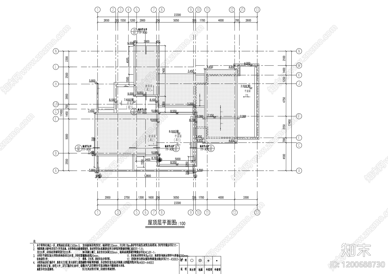 新中式民宿建筑施工图下载【ID:1200688730】