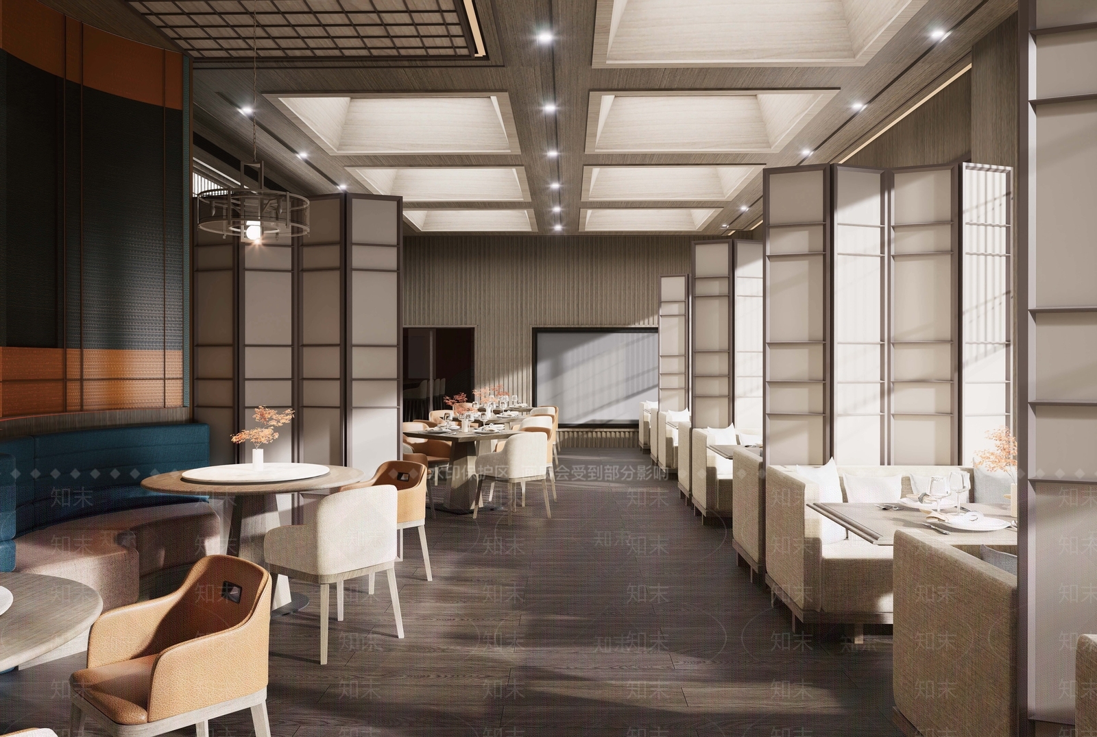 新中式现代酒店建筑SU模型下载【ID:1200689767】