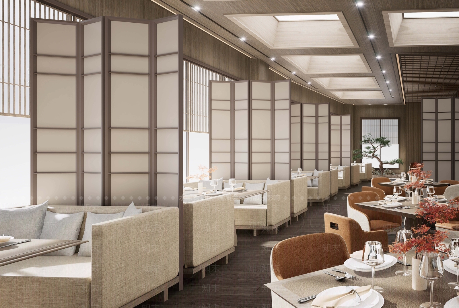 新中式现代酒店建筑SU模型下载【ID:1200689767】