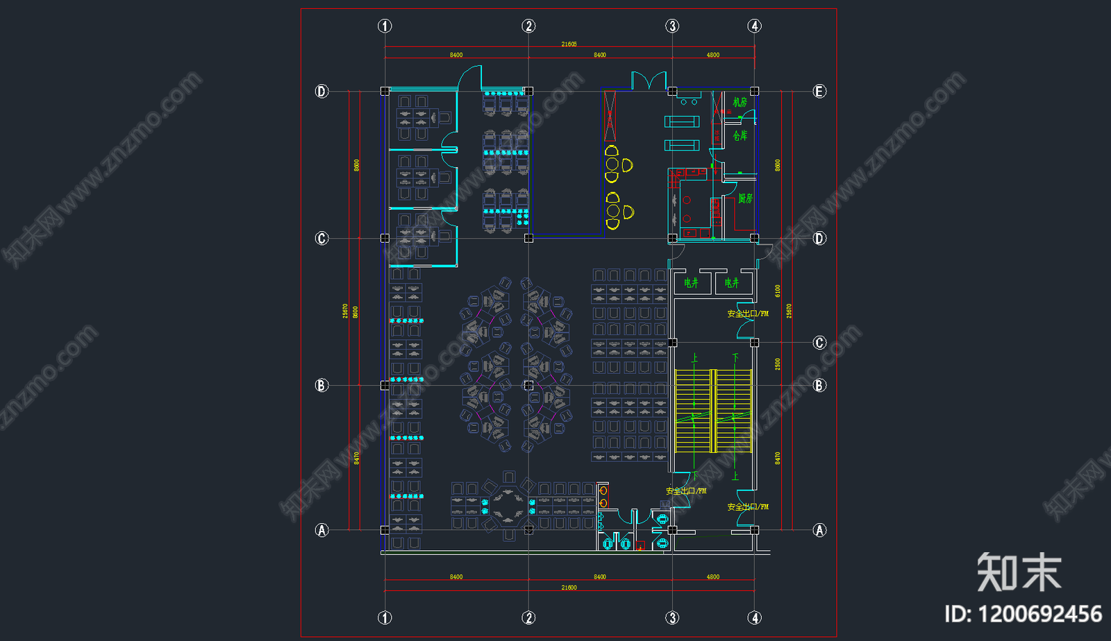 现代网吧施工图下载【ID:1200692456】