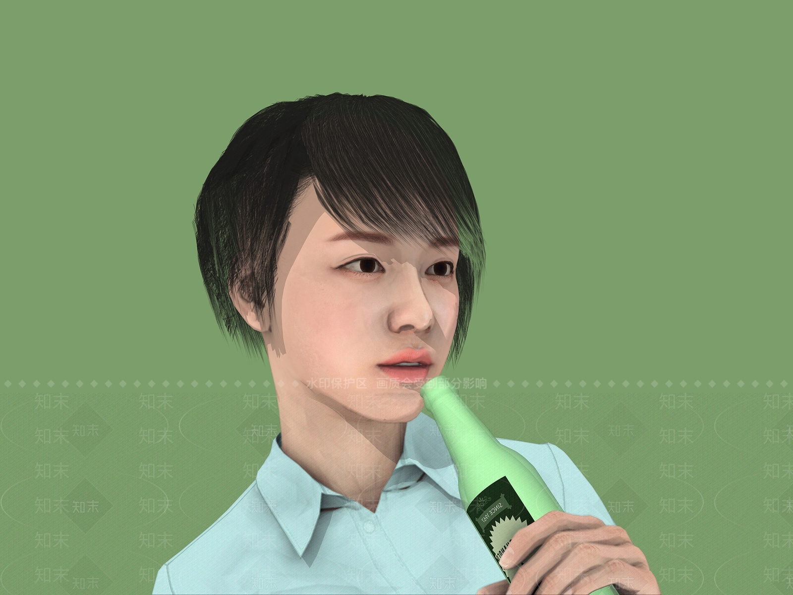 女人SU模型下载【ID:1200703063】