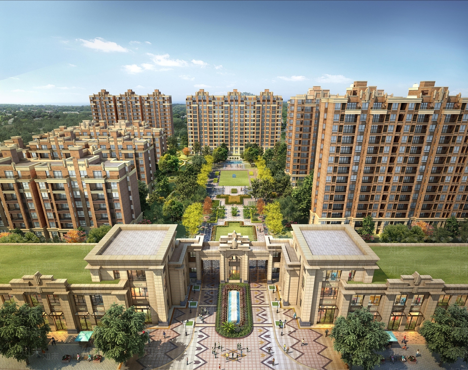 欧式多层住宅楼3D模型下载【ID:1200696479】