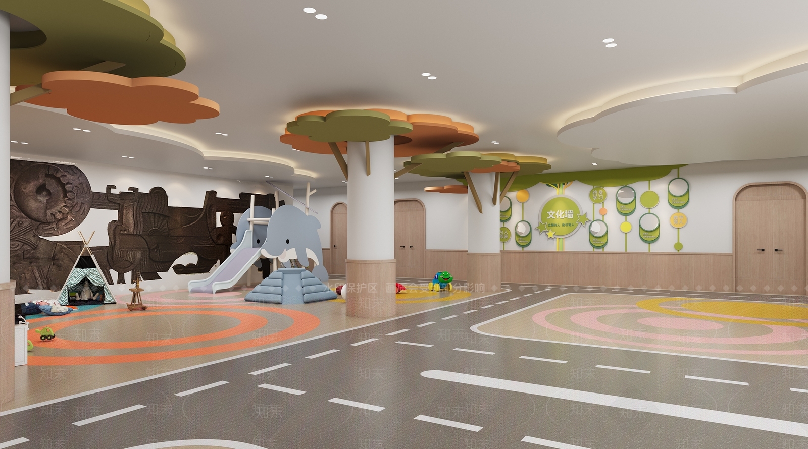 现代幼儿园3D模型下载【ID:1200696985】